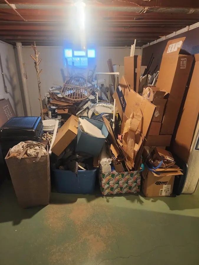 Roll-off dumpster container at job site for 20 Yard Dumpster Rental in Pea Ridge